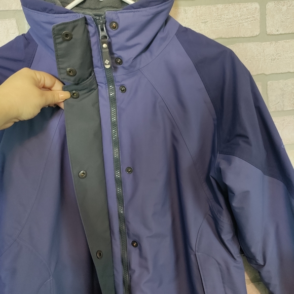 Columbia Omni Shield Womens Core Interchange Purple 2 in 1 Coat Sz M - Picture 4 of 15